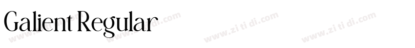 Galient Regular字体转换 Galient Regular字体转换